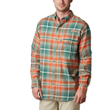 Columbia PHG Sharptail Flannel, Camisa Naranjas Multicolor Para Hombre | 624593-IGS